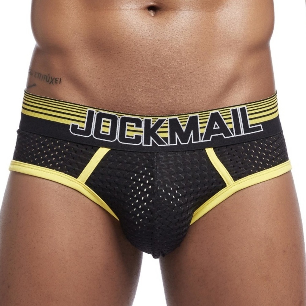 JOCKMAIL Brief - Yellow, used see 7th pic